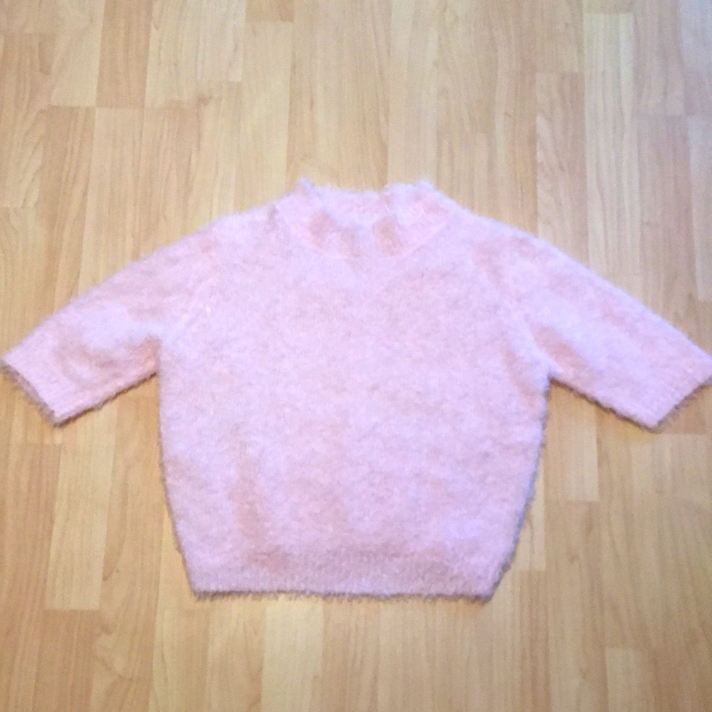 T/O Ballet Pink Short Sleeve Sweater